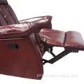 Single Manual Recliner Sofa High Quality Synthetic Leather Reclining Single Sofa Chair Factory
